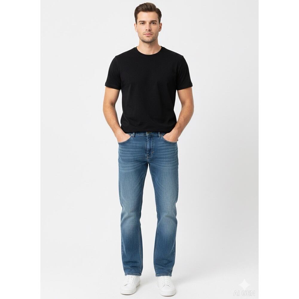 Across the Pond Signature Line Men's Jeans 36 x 32 Med wash